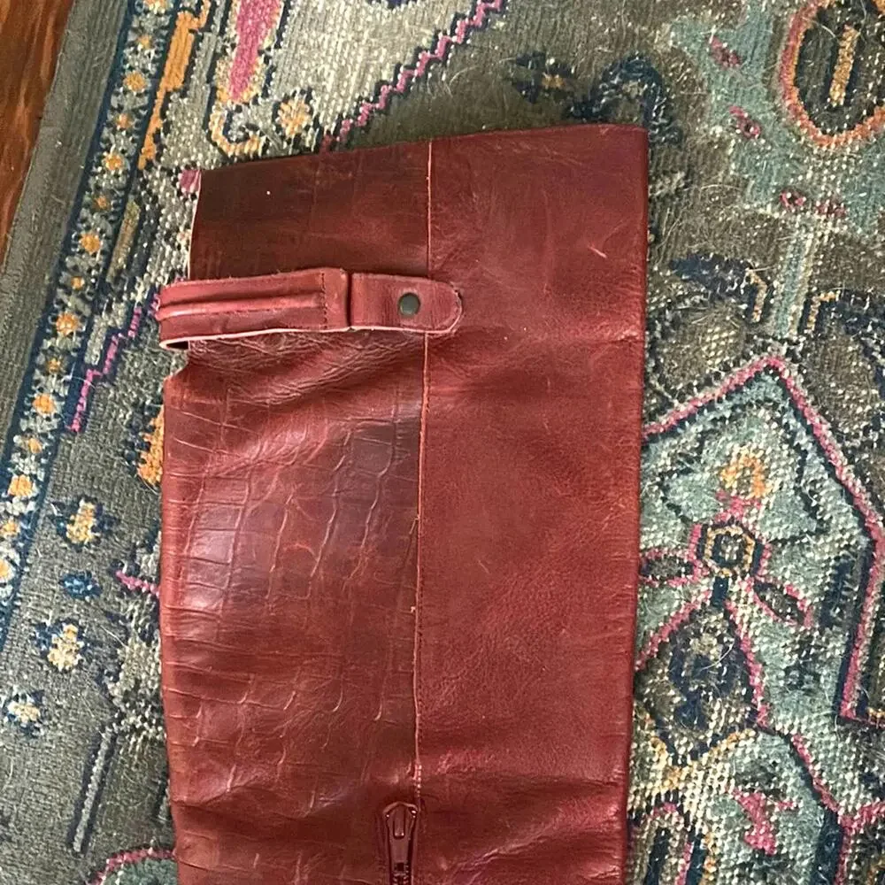 NWOB Free People Novak OTK over the knee leather heeled boots sz 39
